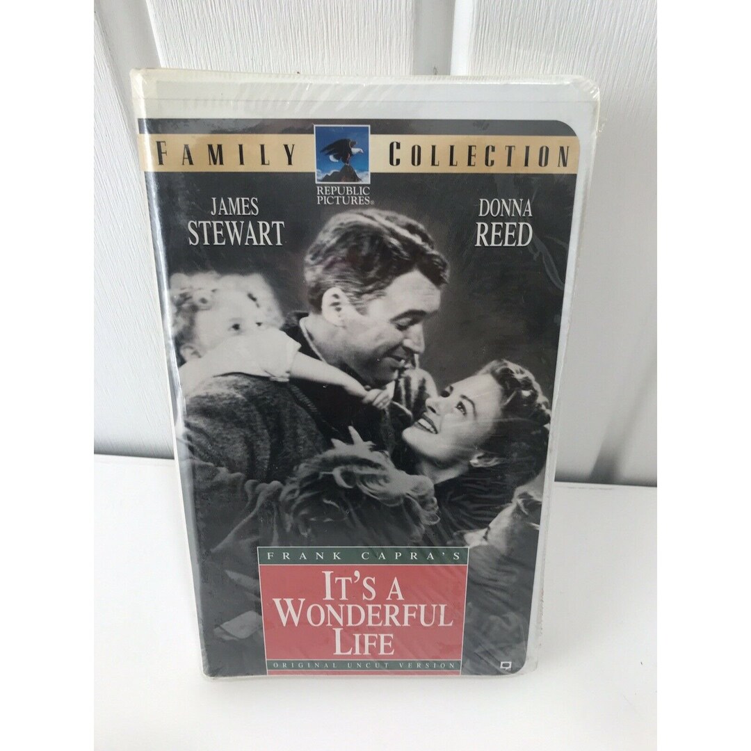 Its a Wonderful Life VHS Tape Christmas Movie Black & White Rare NEW