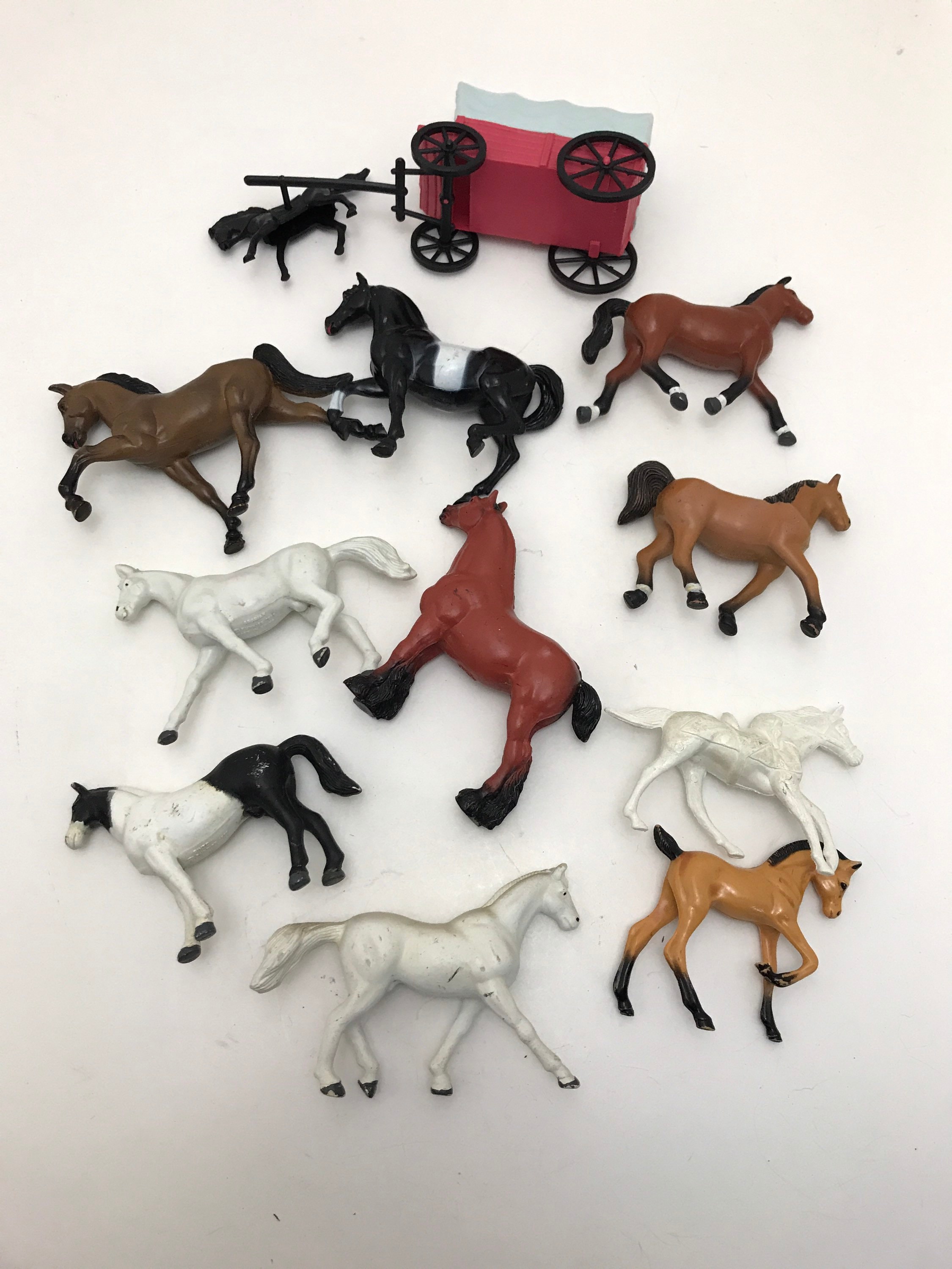 Horse Figures Toys Funrise 1988 Pony Carriage Buggy Mixed Lot Etsy