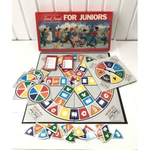 Vintage Trivial Pursuit For Juniors 1987 Party Family Board Game Complete RARE