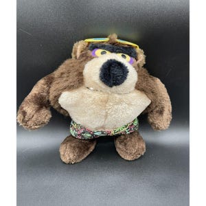 Taz Tasmanian Devil In Jamz Shorts 8” Plush VTG 1993 WB Stuffed Animal Looney