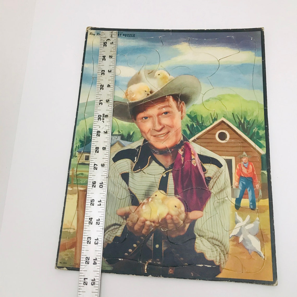 Whitman Roy Rogers Gene Autry Picture Puzzle Flat Frame Tray | Etsy
