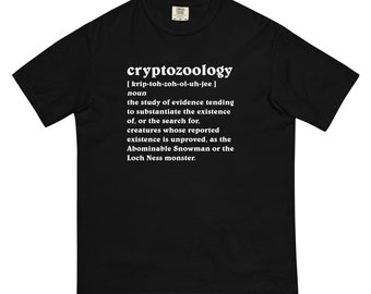 Cryptozoology Defined Men’s garment-dyed heavyweight t-shirt