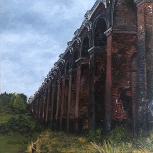 Ouse Valley Viaduct – original art giclée print