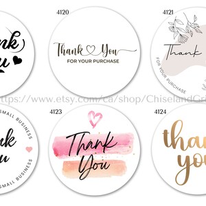 Thank You Circle Labels L Thank You for Your Order Labels, Thank You ...