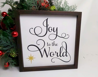 Joy to the World Sign | Christmas wood Sign  | Christmas Gift | Holiday Gift Sign | Christmas Home Decor | Holiday home decor |