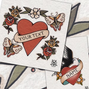 customizable traditional flash inspired art print