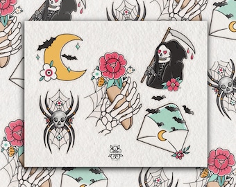 spooky cute flash print