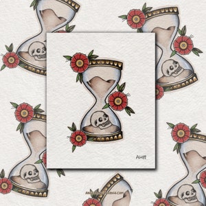 hourglass flash print