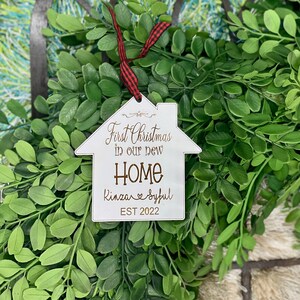 New Home Christmas Ornament, Personalized Family Ornament, New Beginning Ornament, Home Sweet Home, Our First Home, First House