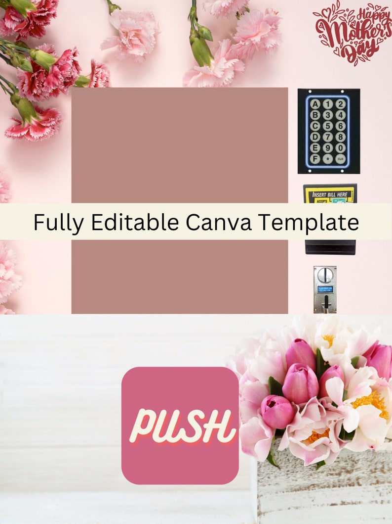 Editable Mother's Day Vending Machine Mother's Day Party Favors - Etsy