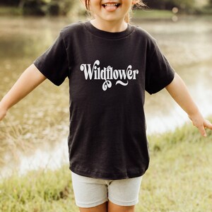 Wildflower Toddler Tee | Toddler Tshirt | Cute Toddler Tee | Girls Top | Birthday Gift | Cute Kids Tshirt | Trendy Girls Tshirt