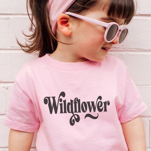 Wildflower Toddler Tee | Toddler Tshirt | Cute Toddler Tee | Girls Top | Birthday Gift | Cute Kids Tshirt | Trendy Girls Tshirt