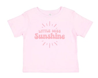 Little Miss Sunshine Tee | Girl Summer Tee | Toddler Girl Summer Shirt | Sunshine Shirt | Baby Sunshine Tee | Baby Sunshine Graphic Tee