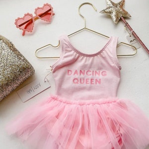 Dancing Queen Leotard | Dancer Leotard | Toddler Ballet Leotard | Baby Ballet Leotard | Ballerina | Dancer Girl Outfit | Girls Ballet Outfit