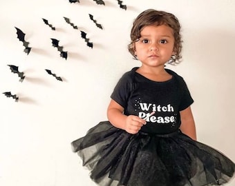 Witch Please Tee | Halloween Tee | Girl Halloween Tee | Toddler graphic tee | Toddler Halloween Tee | Toddler Fall Tee | Bab Fall Shirt