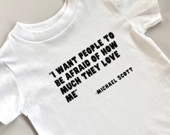 Michael Scott Kids Tee | The Office Toddler Tee | Baby The Office Tee | Michael Scott Quotes | Office TV Show Shirt | Funny Toddler Shirt