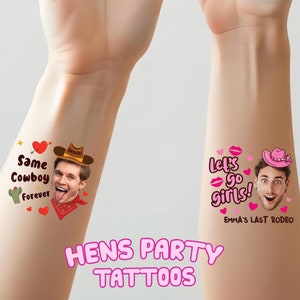 Tatuaggi per addio al nubilato - Tatuaggi temporanei personalizzati - Accessori per feste - Design a cuore - Bomboniere - Tatuaggi sulla testa - Tatuaggi di coppia - Bomboniere per matrimonio