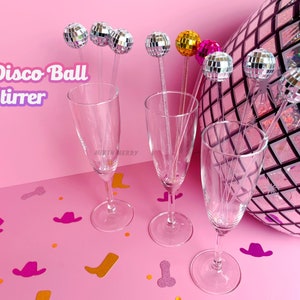 Disco Ball Drink Stirrer 4 Pack - World Market