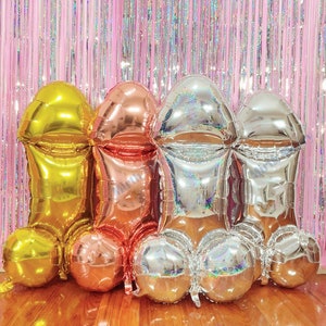Penis Balloon | 40 inch Iridescent Penis  | Bachelorette Party | Same Penis Forever| Hen Party | Bride to Be Bridal Shower, Last Disco