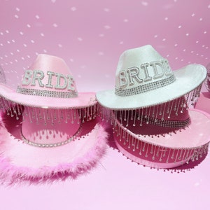 Wicked Costumes Bride Cowgirl Hat - Bling Rhinestone Jewelled Hen Night Party