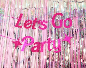Let's Go Party Banner | Hens Party Decorations, Birthday Party Decorations, Nashville Supplies, Cowgirl Party Favor, Rodeo Theme