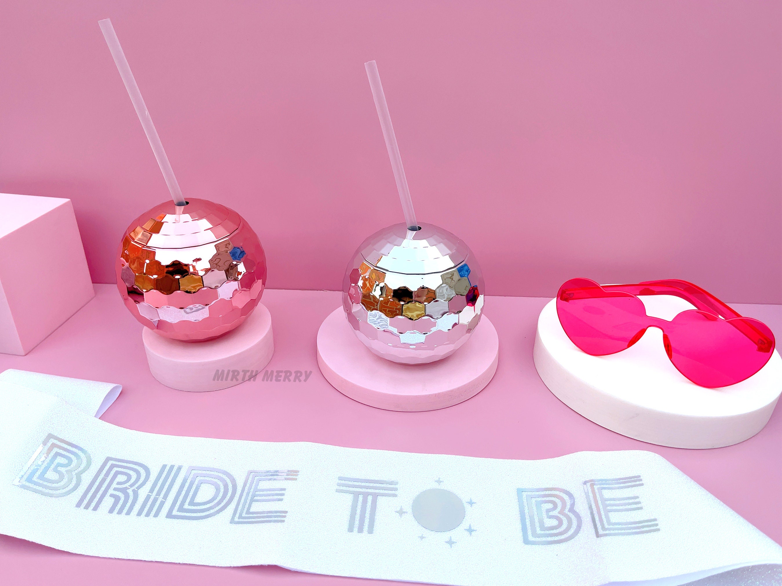 Disco Ball Cups Last Disco Hen Party Favors Disco Cowgirl Etsy Australia