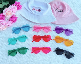 Hens Party Heart Sunglasses | Bachelorette Party Decoration, Bridesmaid Gift + Bridal Shower Supplies, Bride to Be, Bridesmaid Proposal
