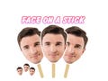 Face on a Stick Big Head Cutouts, Bachelorette Party, Groom Face, Bride to Be, Birthday Photobooth, Graduation, Hens Party, Face Confetti