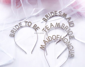 Bride Headband, Bridal Tiara, Silver Bride to Be Head Band, Hen Party, Bride to Be Headband , Bride to Be, Bride Tribe, Team Bride