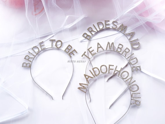 Bride Headband, Bridal Tiara, Silver Bride to Be Head Band 