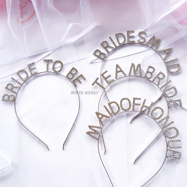 Bride Headband, Bridal Tiara, Silver Bride to Be Head Band, Hen Party, Bride to Be Headband , Bride to Be, Bride Tribe, Team Bride