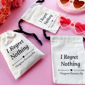 Hen Party Hangover Recovery Kit, 5x7 inch Party Favor Bags Bachelorette Party Bags, Hen Party Hangover Survival Kit, Hangover Recovery Pouch