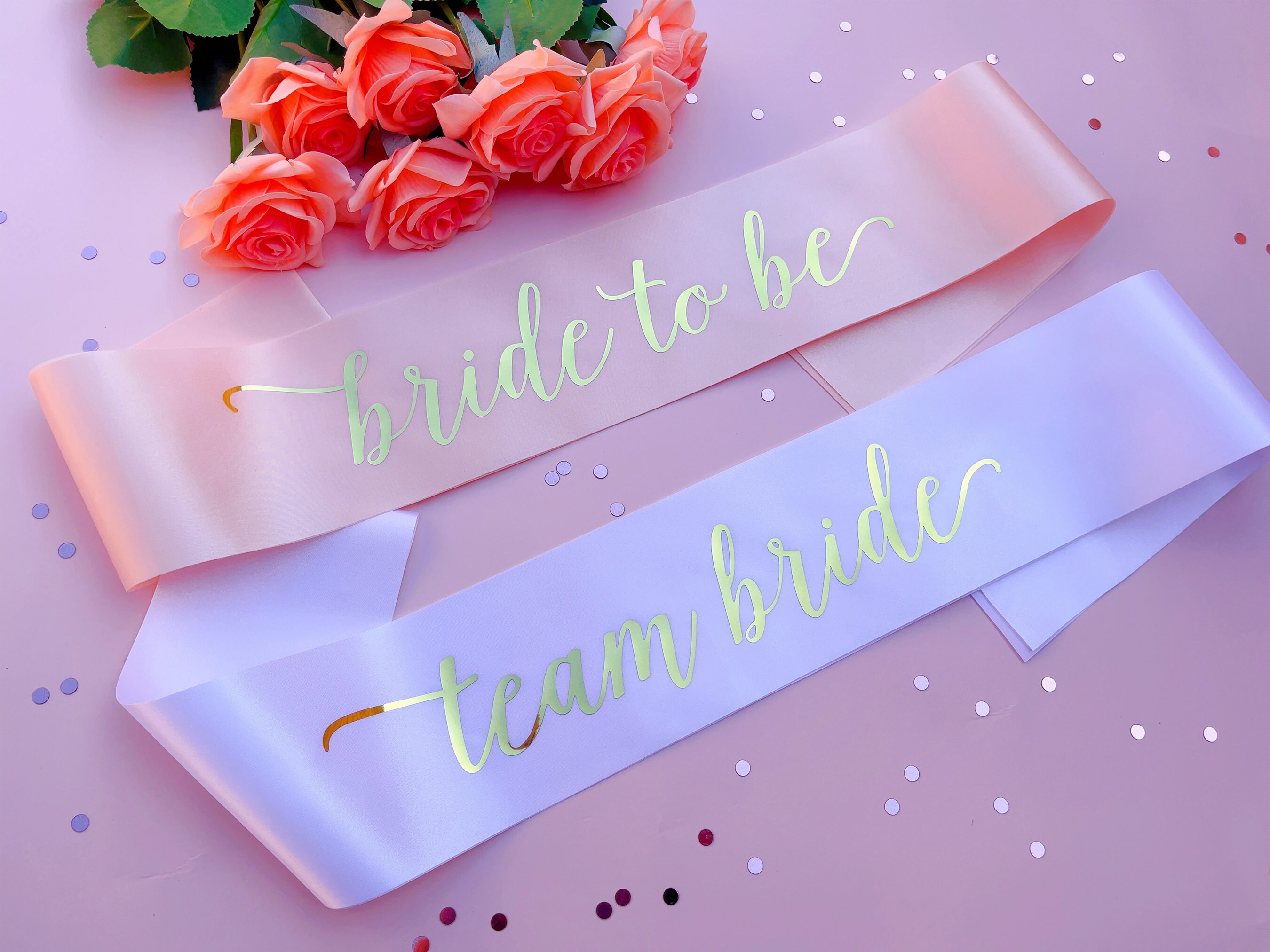Bride to Be Sash Hen Party Sash Sash for Bride Gold Foil Etsy Australia