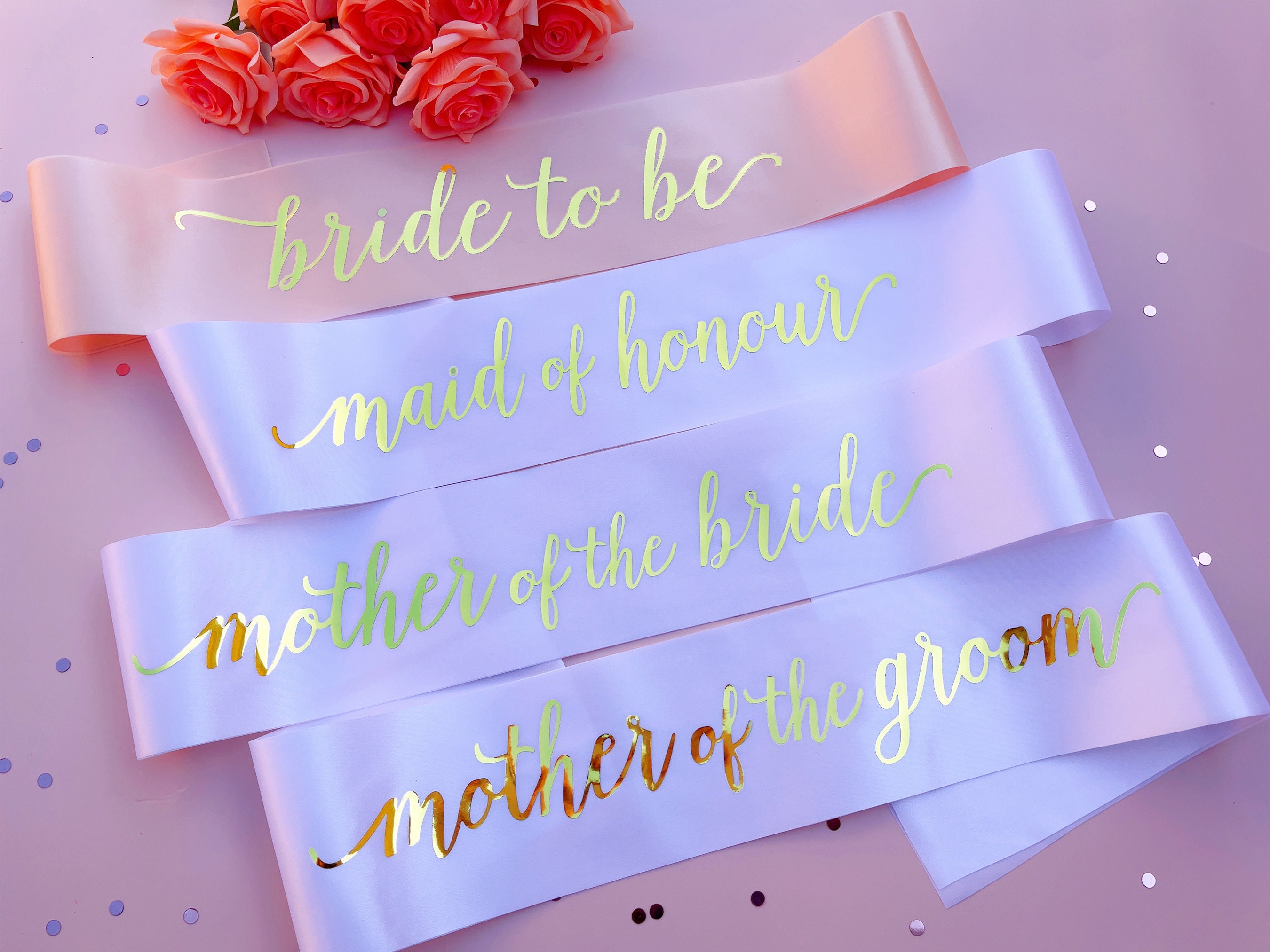 Bride to Be Sash Hen Party Sash Sash for Bride Gold Foil Etsy Australia