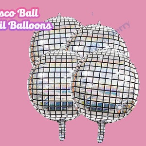 Disco Ball Balloons 15 Disco Ball Shape Foil Balloon #18031