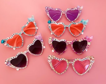 Custom Sunglasses, Encrusted Rhinestone Sunglasses | Bachelorette Party Decoration, Hen Party Gifts, My Bride, Concert Tour Sunglasses