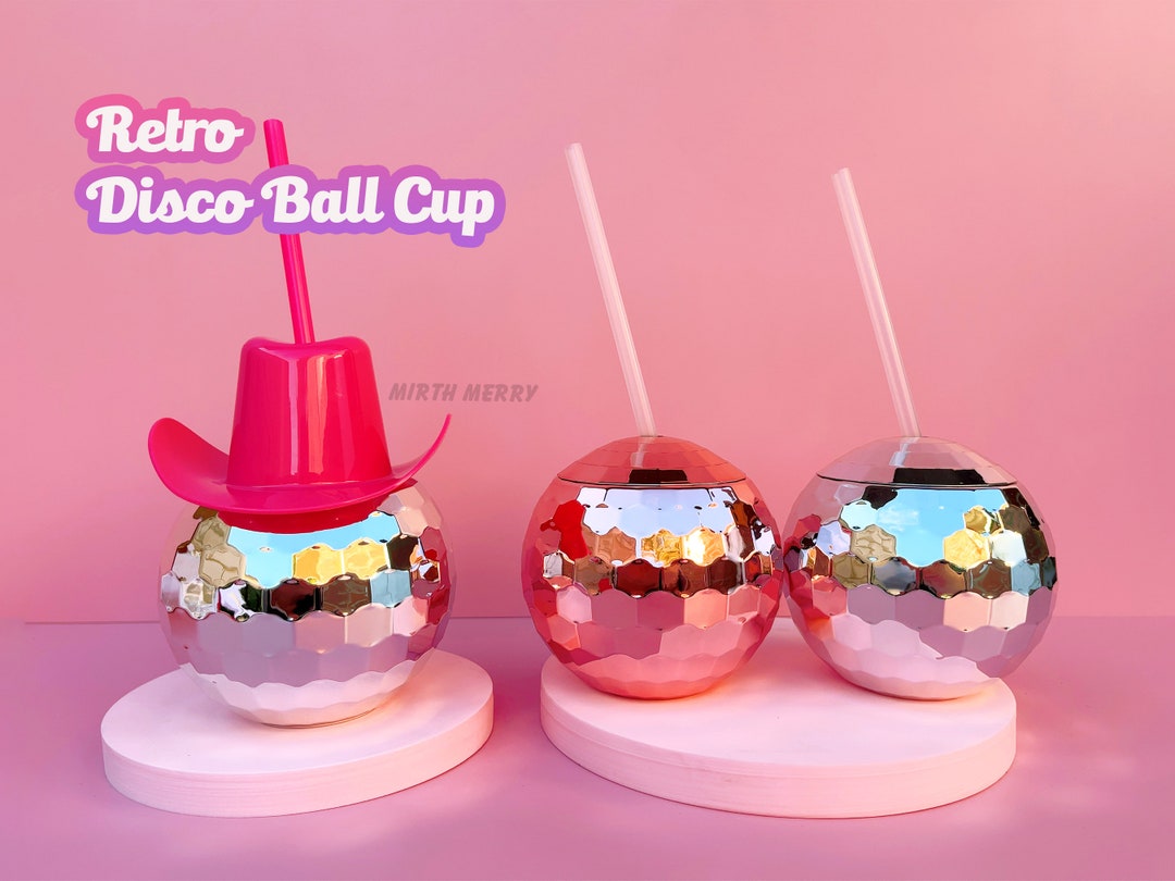 Disco Ball Cups Last Disco Hen Party Favors Disco Cowgirl Etsy