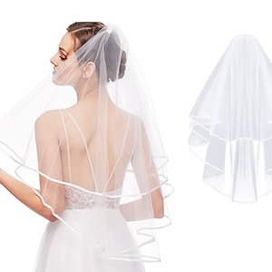 Hen Party Veil,Bridal Veil - Bachelorette Party Decorations, Bride To Be Gift, Bridal Shower, Bridal Shower Party Favor