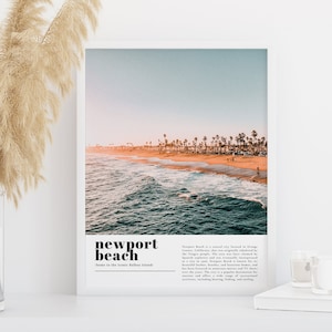 Newport Beach Travel Print, Newport Beach Art, Newport Beach Wall Art, Newport Beach Poster, Newport Beach Gift, Newport Beach Art Print