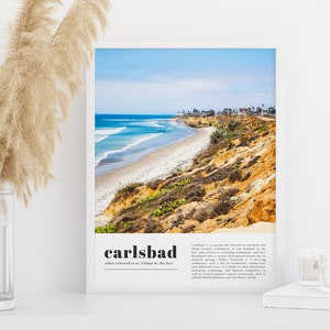Carlsbad Travel Print, Carlsbad Wall Art, Carlsbad Art, Carlsbad Poster, Carlsbad Art Print, Carlsbad Photo, Carlsbad Decor, California