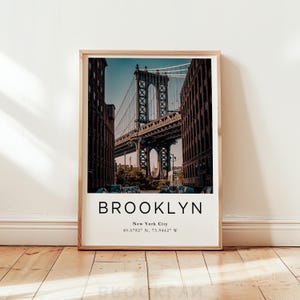 Brooklyn, Brooklyn Art, Brooklyn Photo, Brooklyn Wall Decor, Unique Home Decor, Travel Poster Print, Wall Art Print