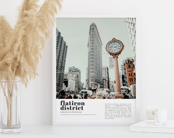 Flatiron District Print, Flatiron District Art, Flatiron District Wall Art, Flatiron District Photo, Flatiron District Poster, NYC