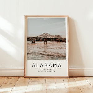 Alabama Print Alabama Wall Art Alabama Photo Alabama Art Alabama Wall Decor Alabama Decor Alabama Poster Print Alabama Travel Photography