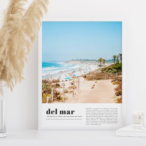 Del Mar Travel Print, Del Mar Wall Art, Del Mar Art, Del Mar Poster, Del Mar Art Print, Del Mar Photo, Del Mar Decor, San Diego, California
