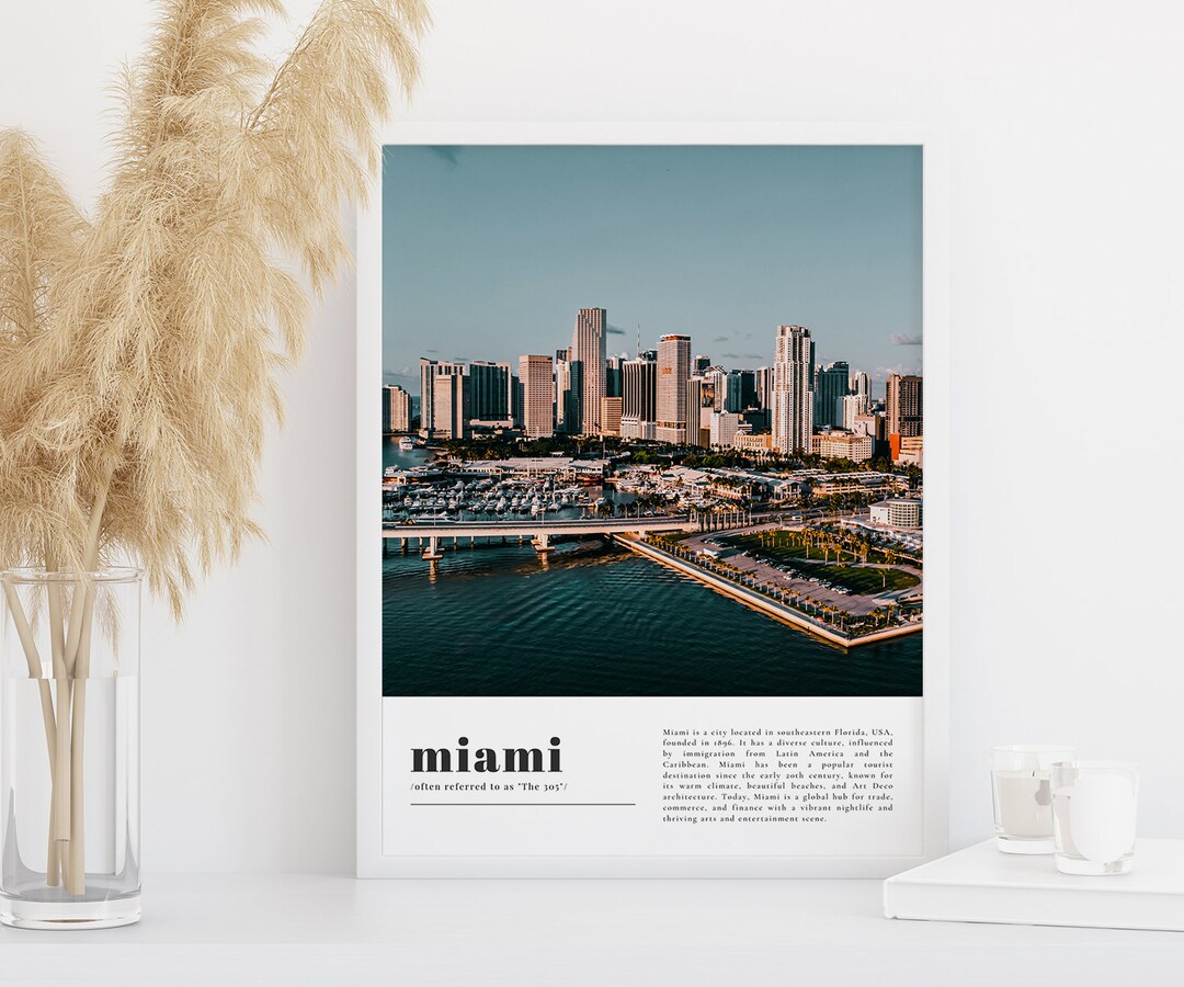 Miami Print, Miami Art, Miami Wall Art, Miami Photo, Miami Decor, Miami
