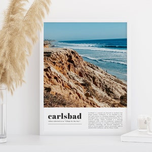 Carlsbad Print, Carlsbad Wall Art, Carlsbad Art, Carlsbad Poster, Carlsbad Artwork, Carlsbad Photo, Carlsbad Decor, California, San Diego