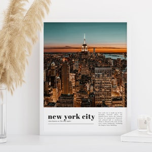 New York City Travel Print, New York City Art, New York City Wall Art, New York City Art Print, New York City Poster, New York City Decor