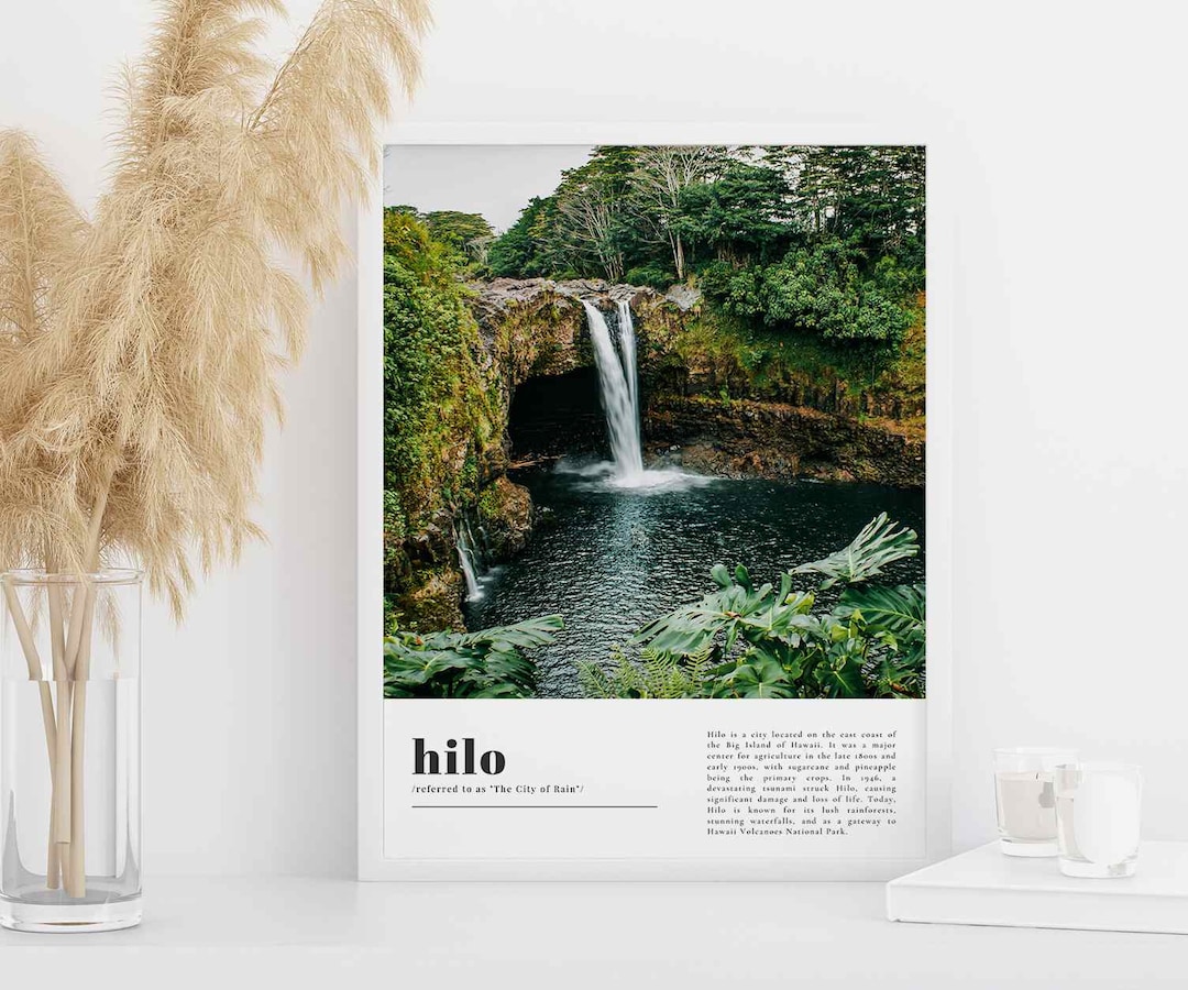 Hilo Travel Print, Hilo Art, Hilo Wall Art, Hilo Art Print, Hilo Photo