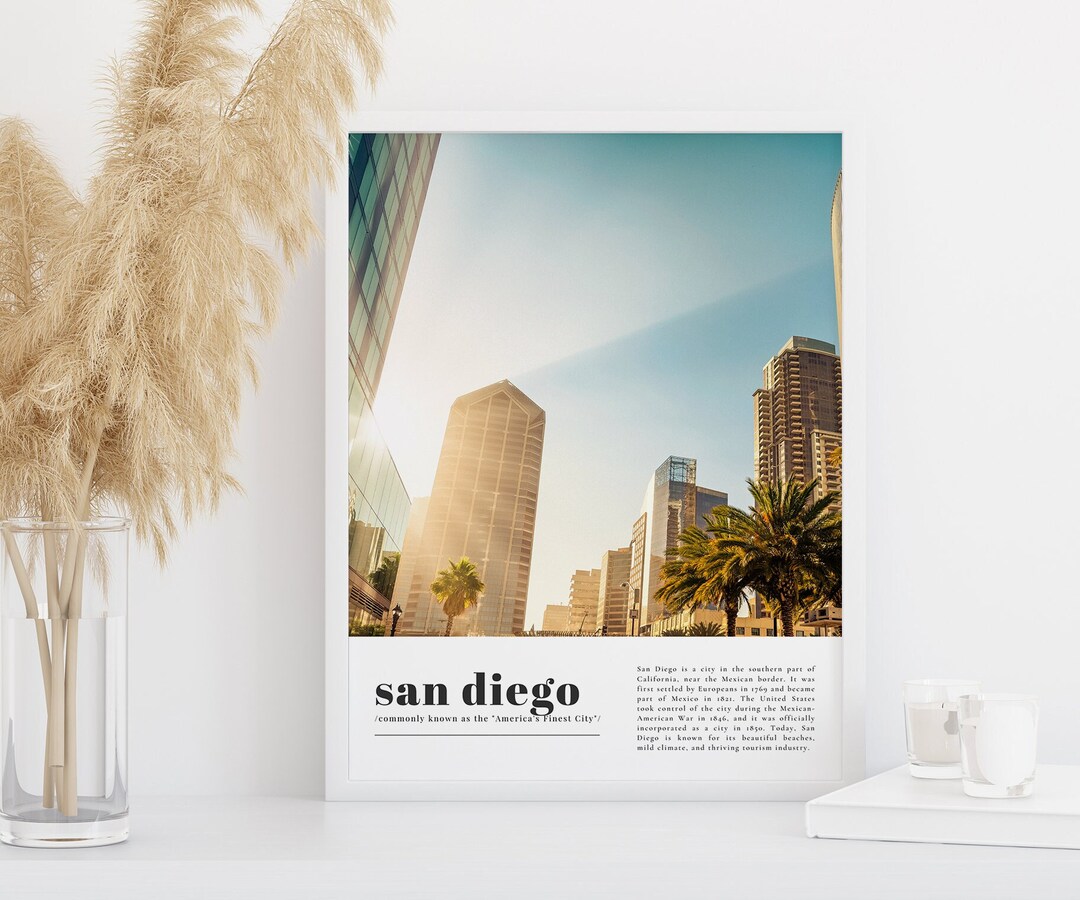 San Diego Print, San Diego Wall Art, San Diego Art, San Diego Poster