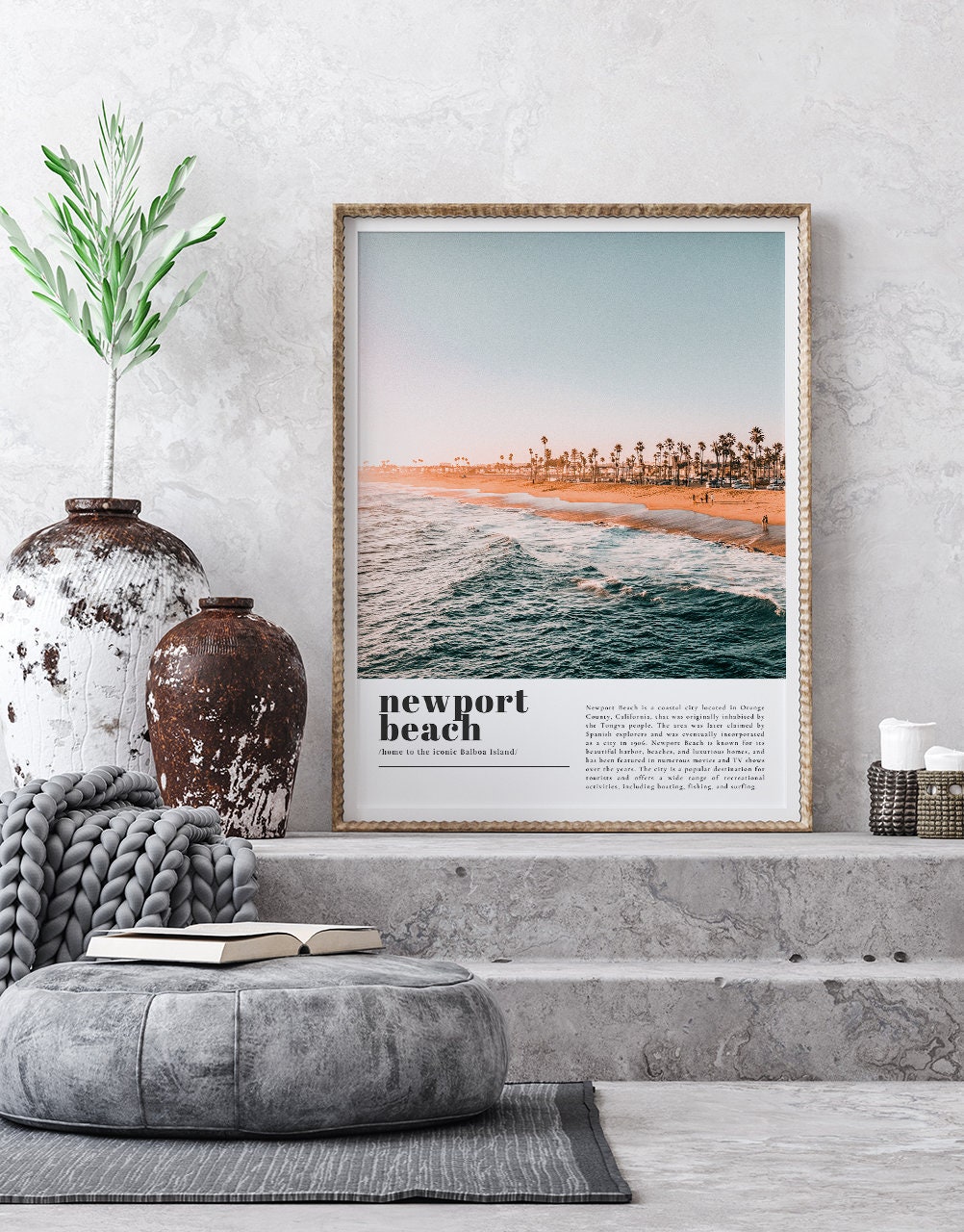 Newport Beach Travel Print, Newport Beach Art, Newport Beach Wall Art